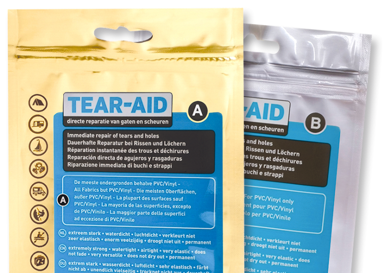 Tear-Aid Type B : Kit de réparation pour matériaux et tissus en